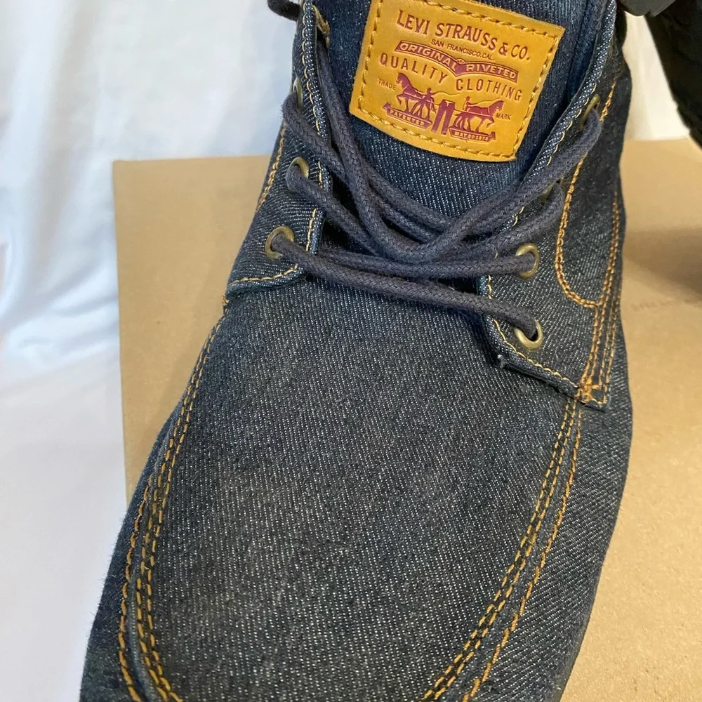 Levi's Men's Denim Chukka Boots - Dark Blue